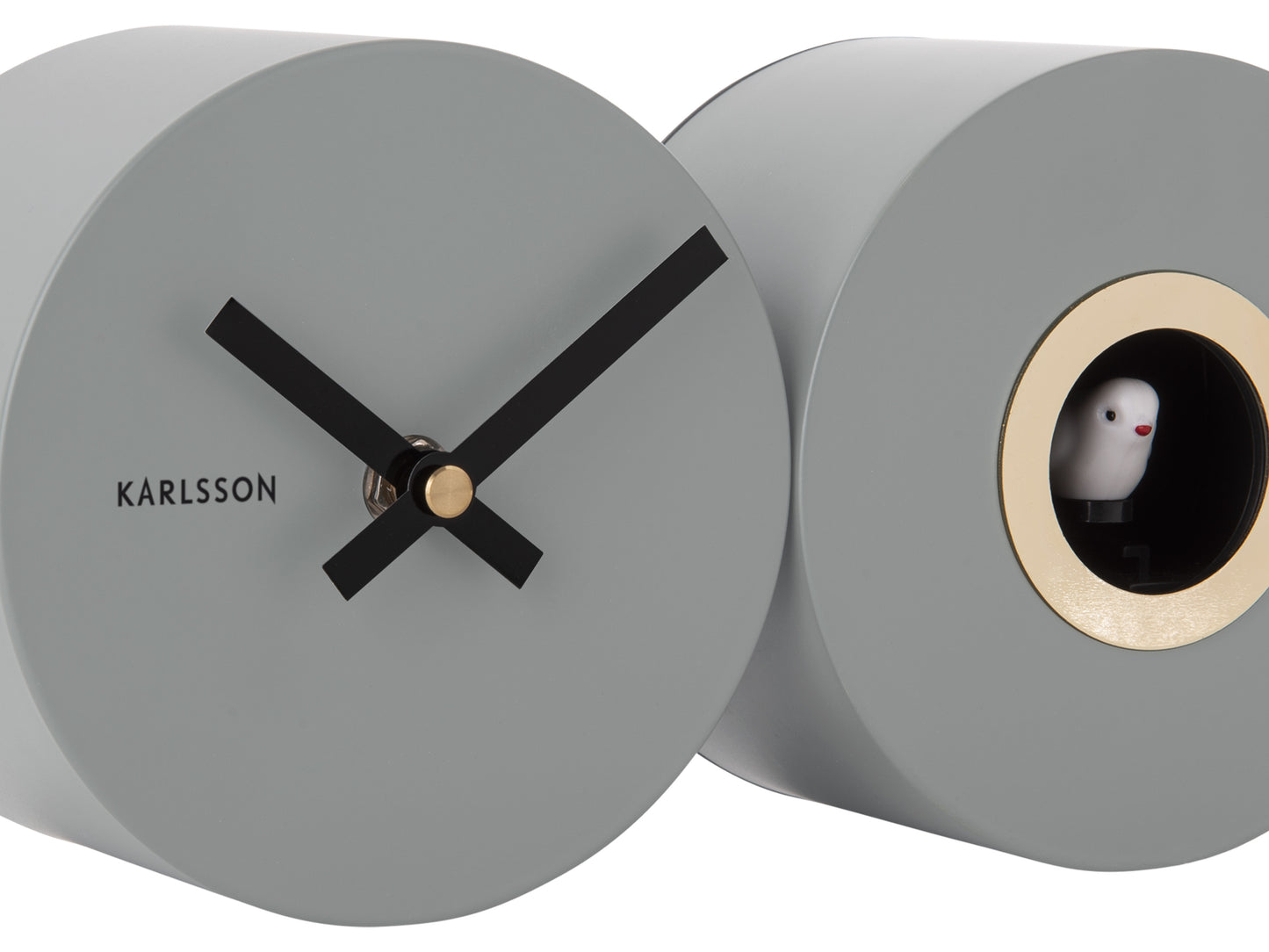 Duo Cuckoo Clock - Matte Grey