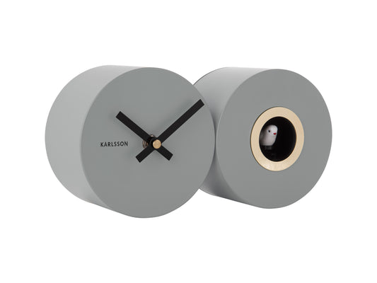 Duo Cuckoo Clock - Matte Grey