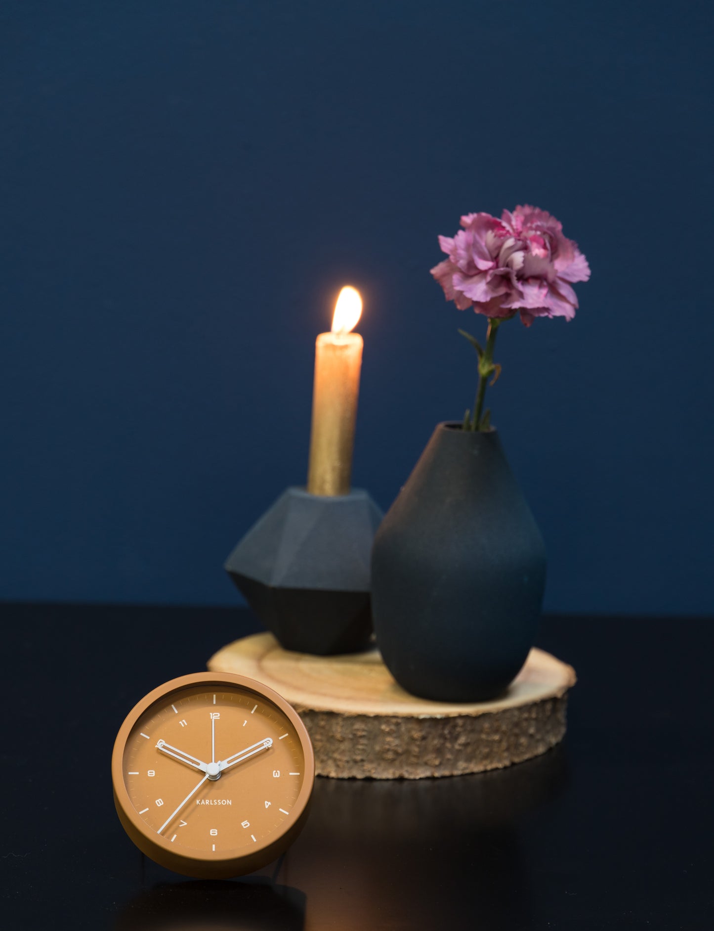 Tinge Alarm Clock - Brown