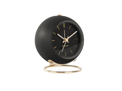Globe Alarm Clock - Black
