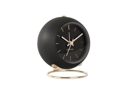 Globe Alarm Clock - Black