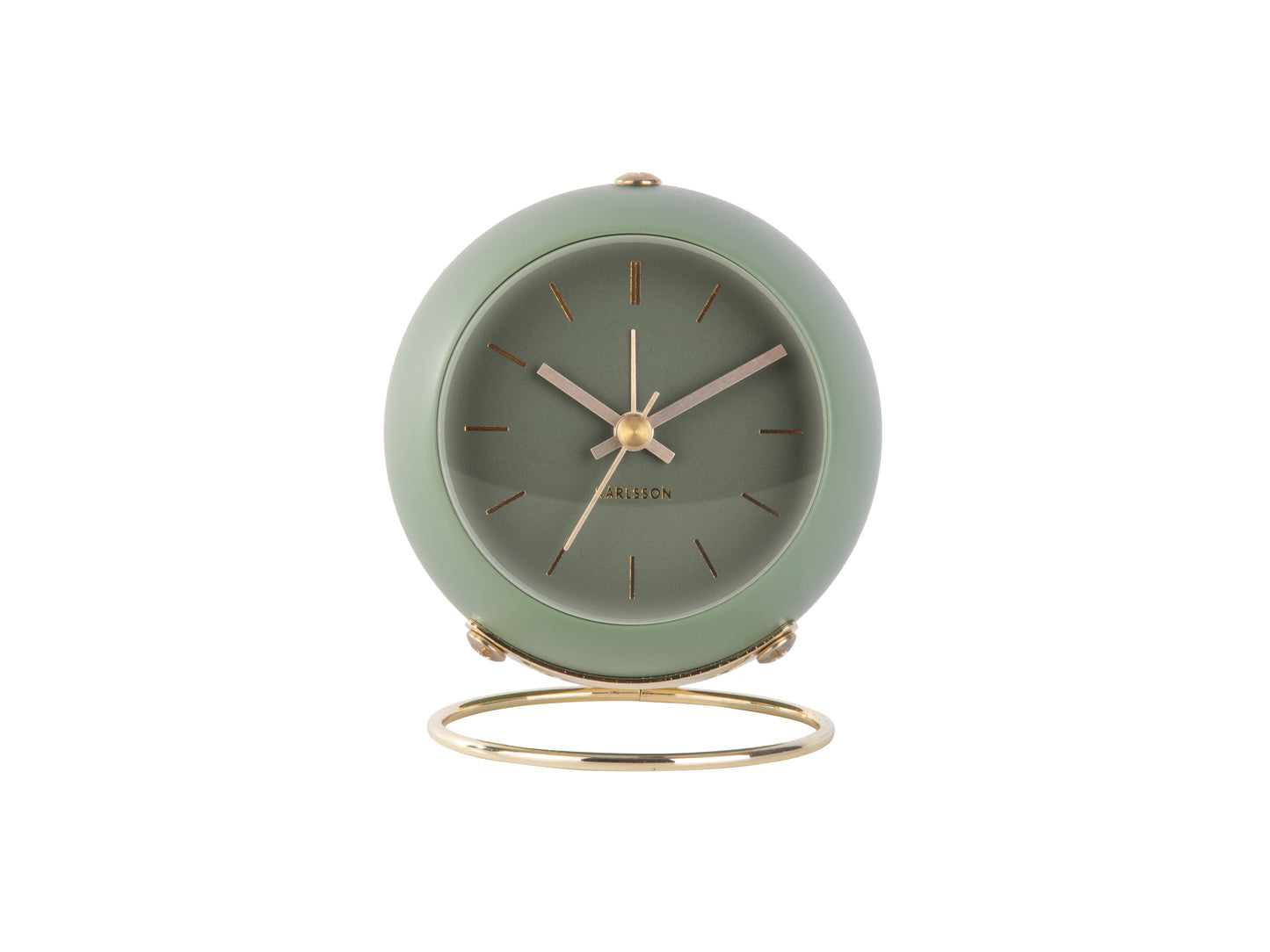 Globe Alarm Clock - Moss Green