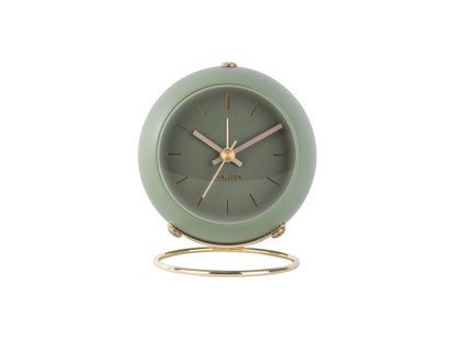 Globe Alarm Clock - Moss Green
