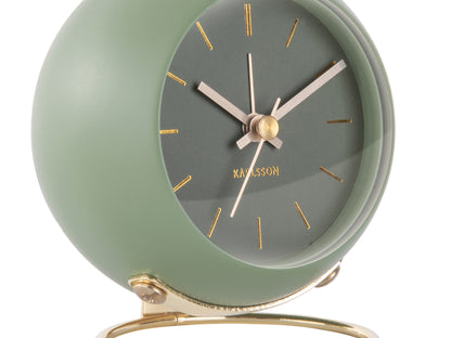 Globe Alarm Clock - Moss Green