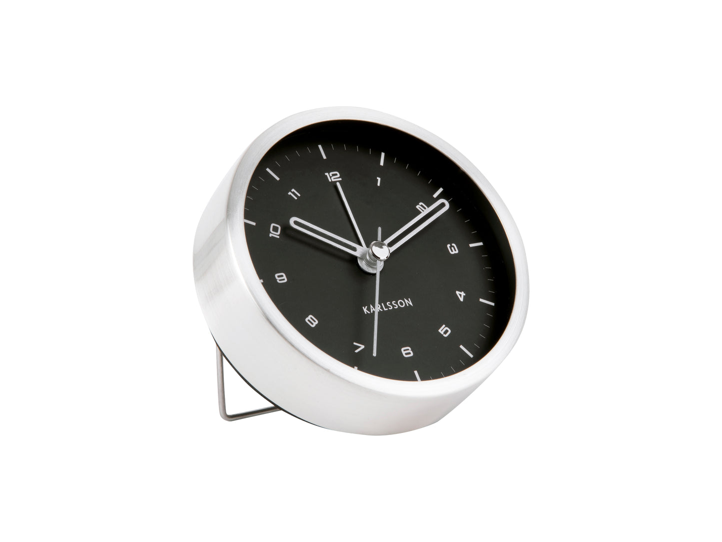 Tinge Alarm Clock - Silver/Black