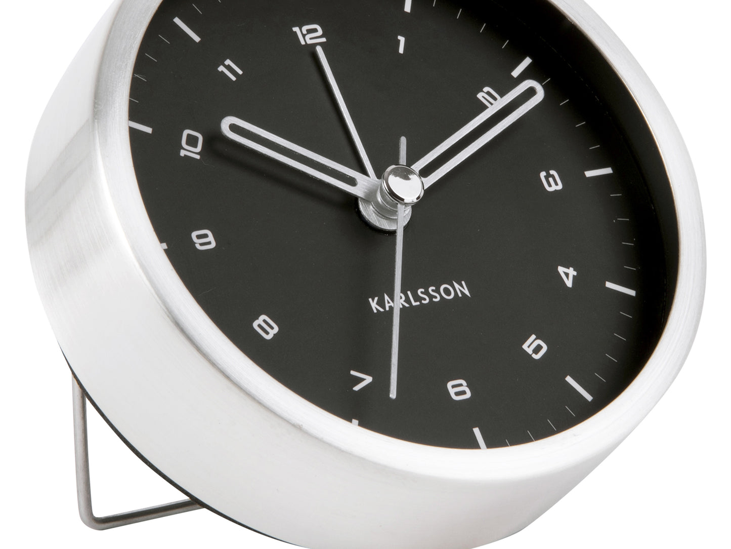 Tinge Alarm Clock - Silver/Black