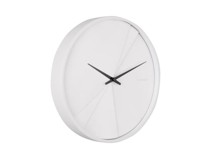 Layered Lines Clock - White