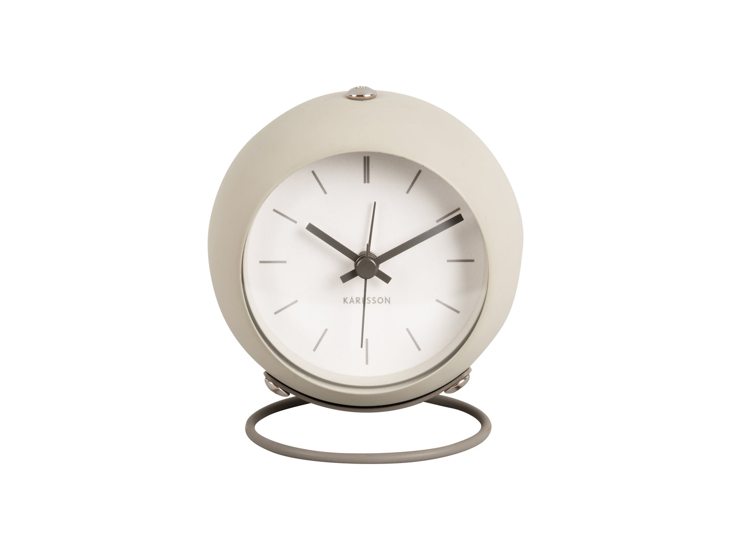 Nirvana Globe Alarm Clock - Warm Grey