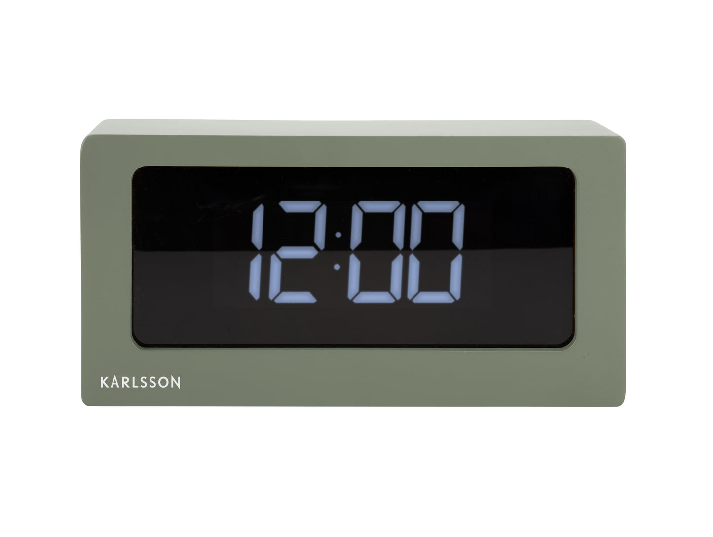 Boxed LED Alarm/Table Clock (USB) - Jungle Green