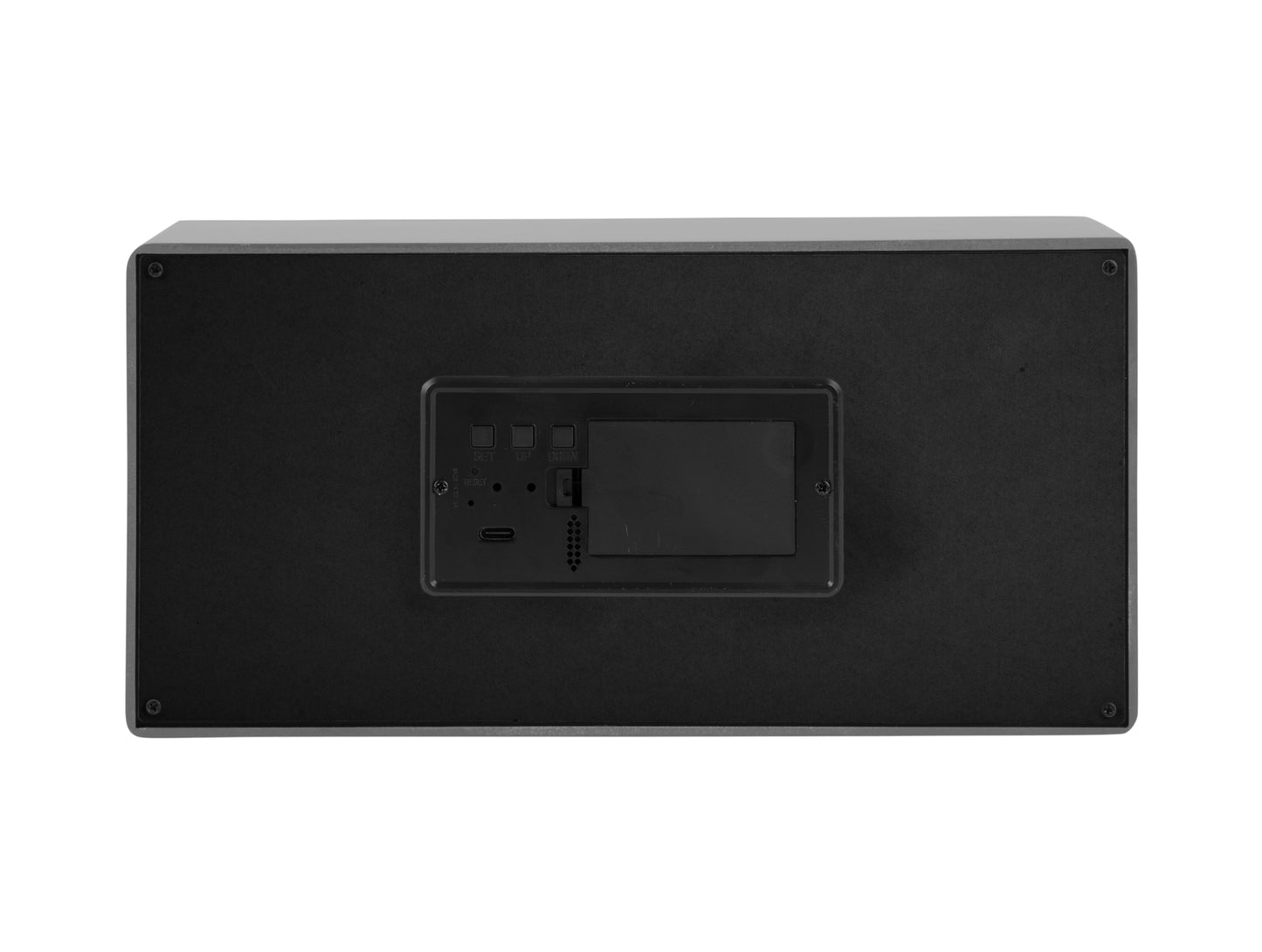 Boxed LED Alarm/Table Clock (USB) - Warm Grey