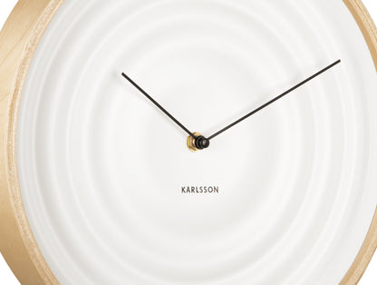 Scandi Ribble Clock - White