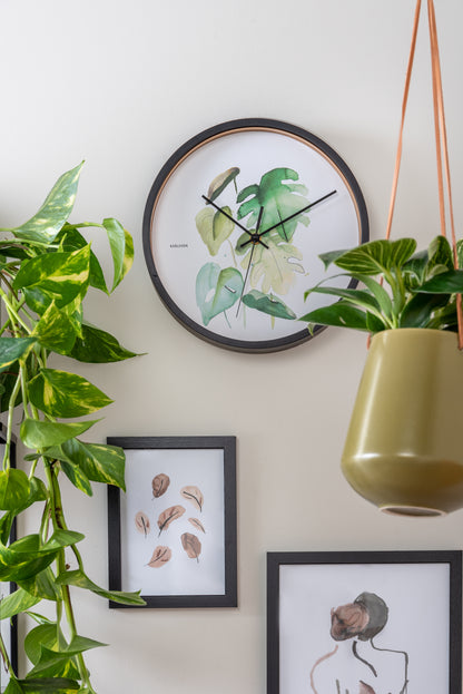 Botanical Clock - Monstera