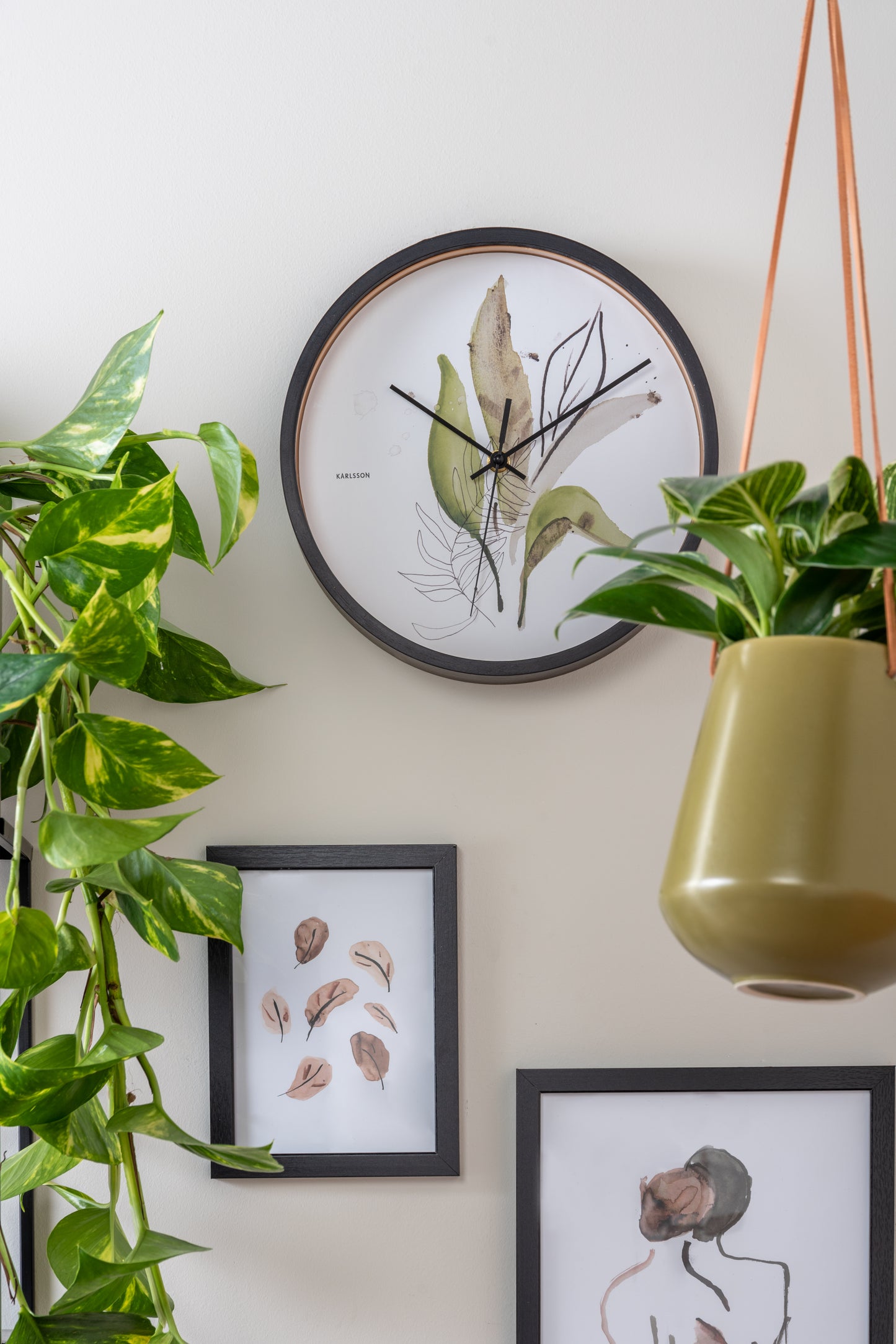 Botanical Clock - Leaves