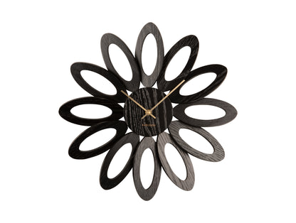 Fiore Clock - Black Wood