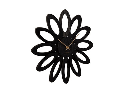 Fiore Clock - Black Wood