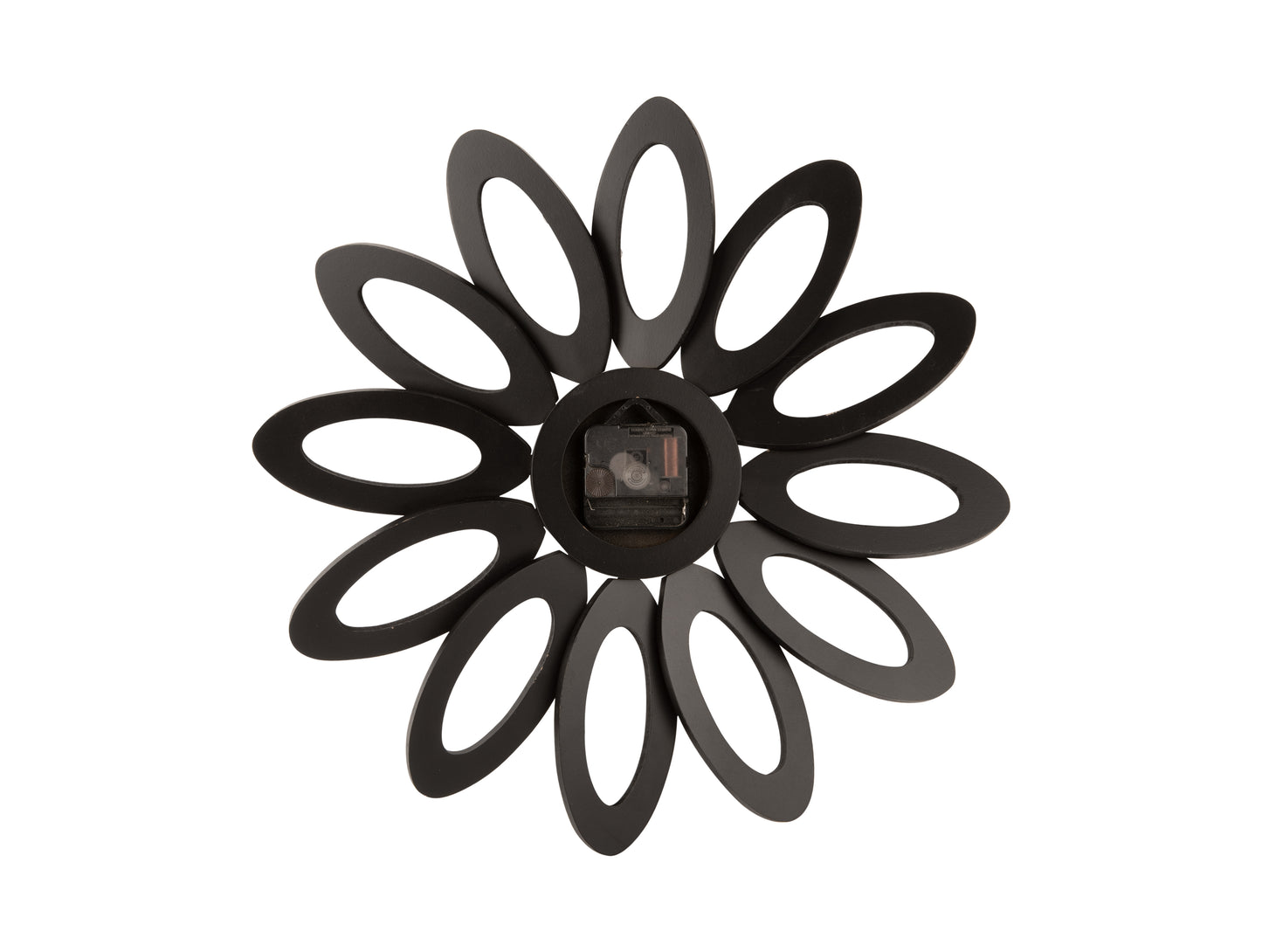Fiore Clock - Black Wood
