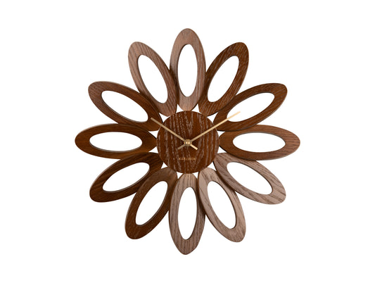 Fiore Clock - Dark Wood