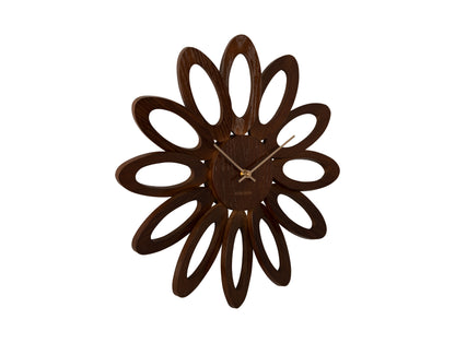 Fiore Clock - Dark Wood
