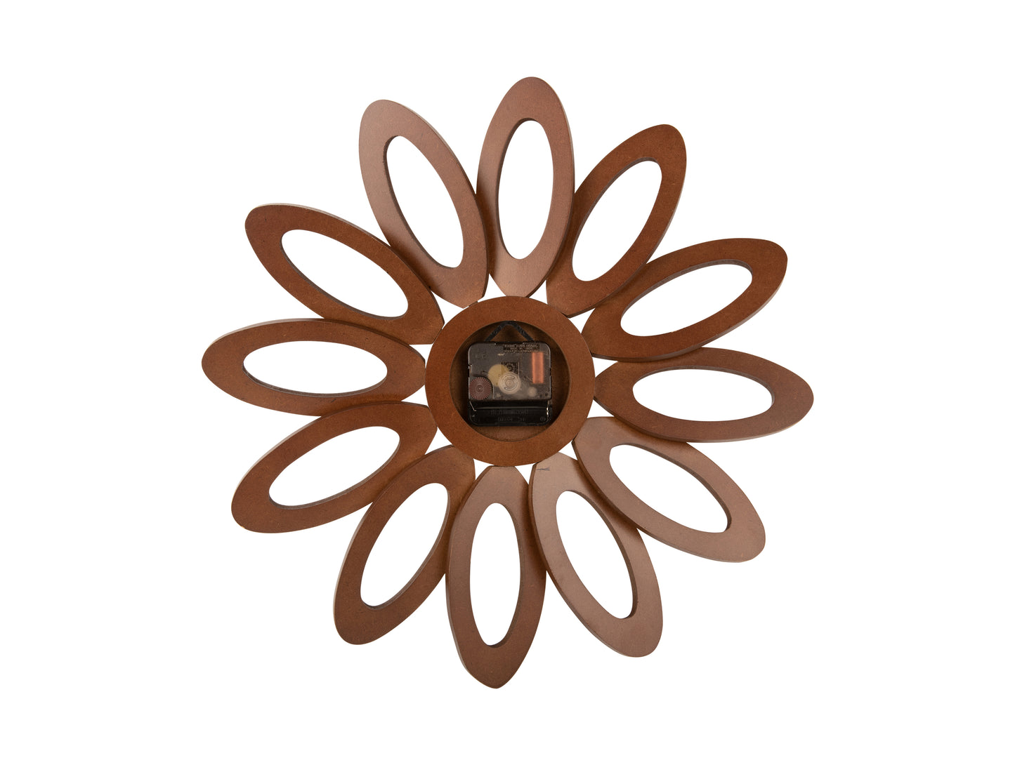 Fiore Clock - Dark Wood
