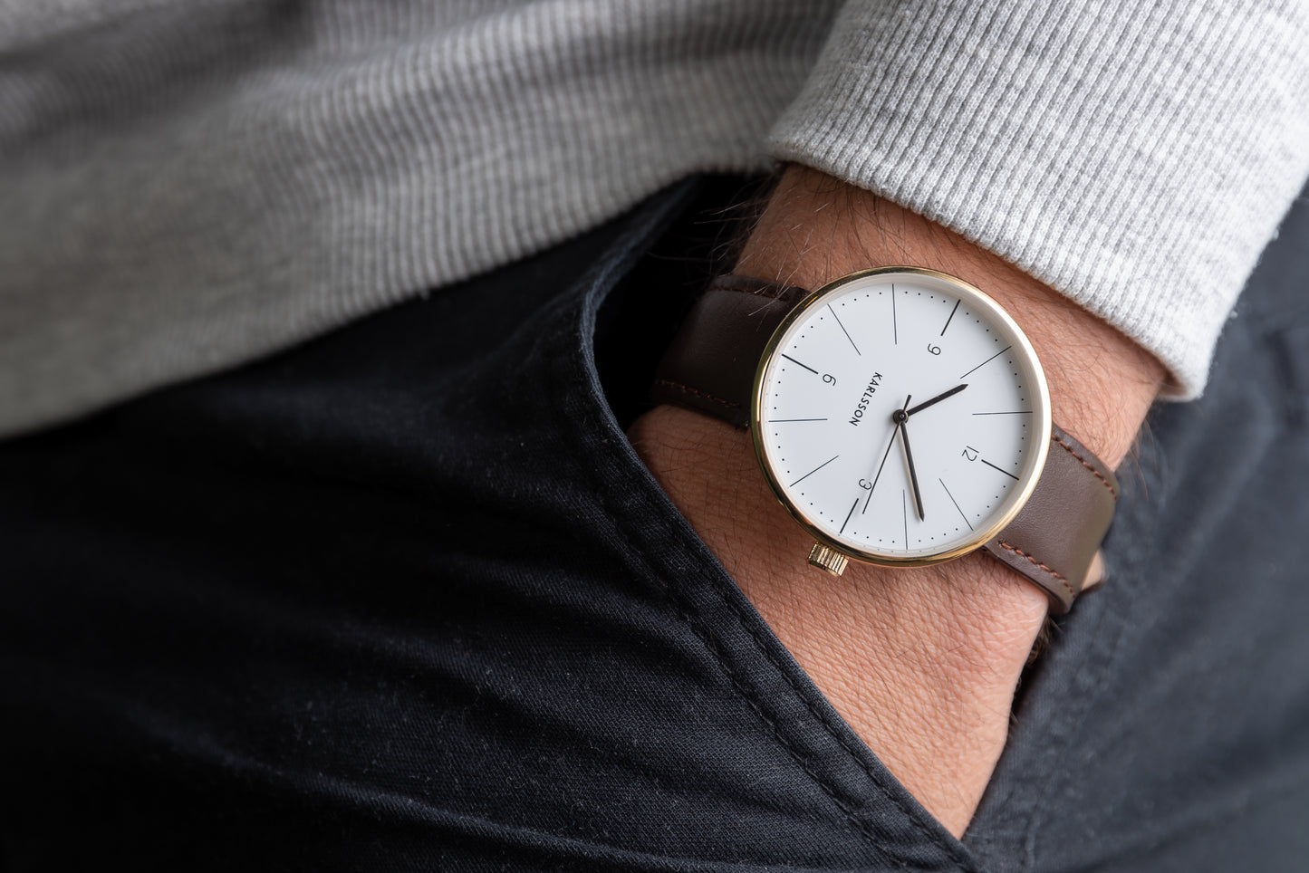 Men's Watch Normann - White