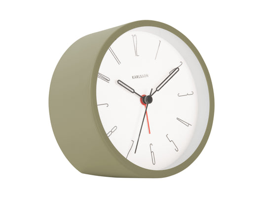 Belle Alarm Clock - Moss Green