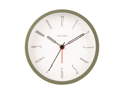Belle Alarm Clock - Moss Green