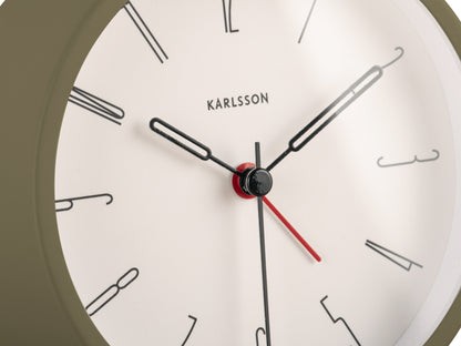 Belle Alarm Clock - Moss Green