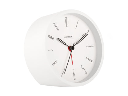 Belle Alarm Clock - White