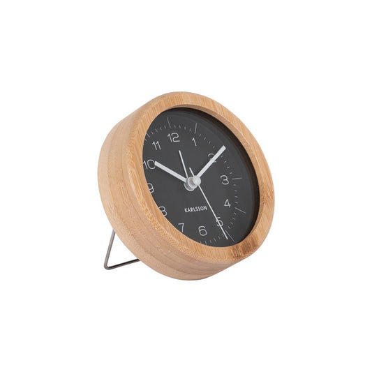 Neat Round Alarm Clock - Black