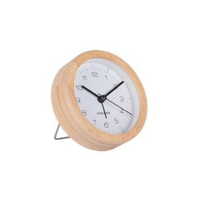 Neat Round Alarm Clock - White