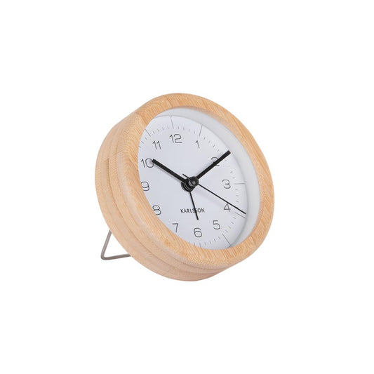 Neat Round Alarm Clock - White