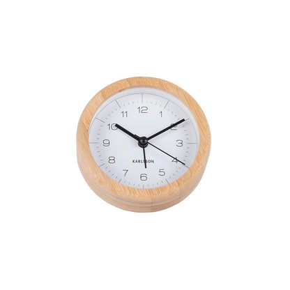 Neat Round Alarm Clock - White