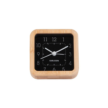 Neat Square Alarm Clock - Black