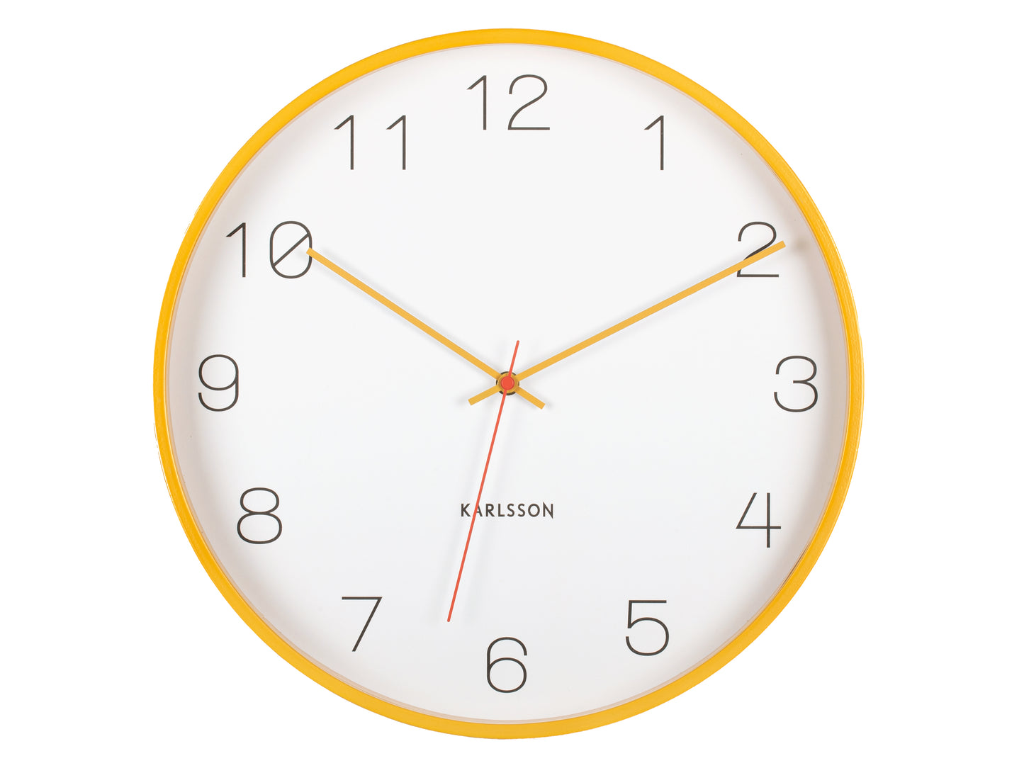 Joy Wall Clock - Ochre Yellow