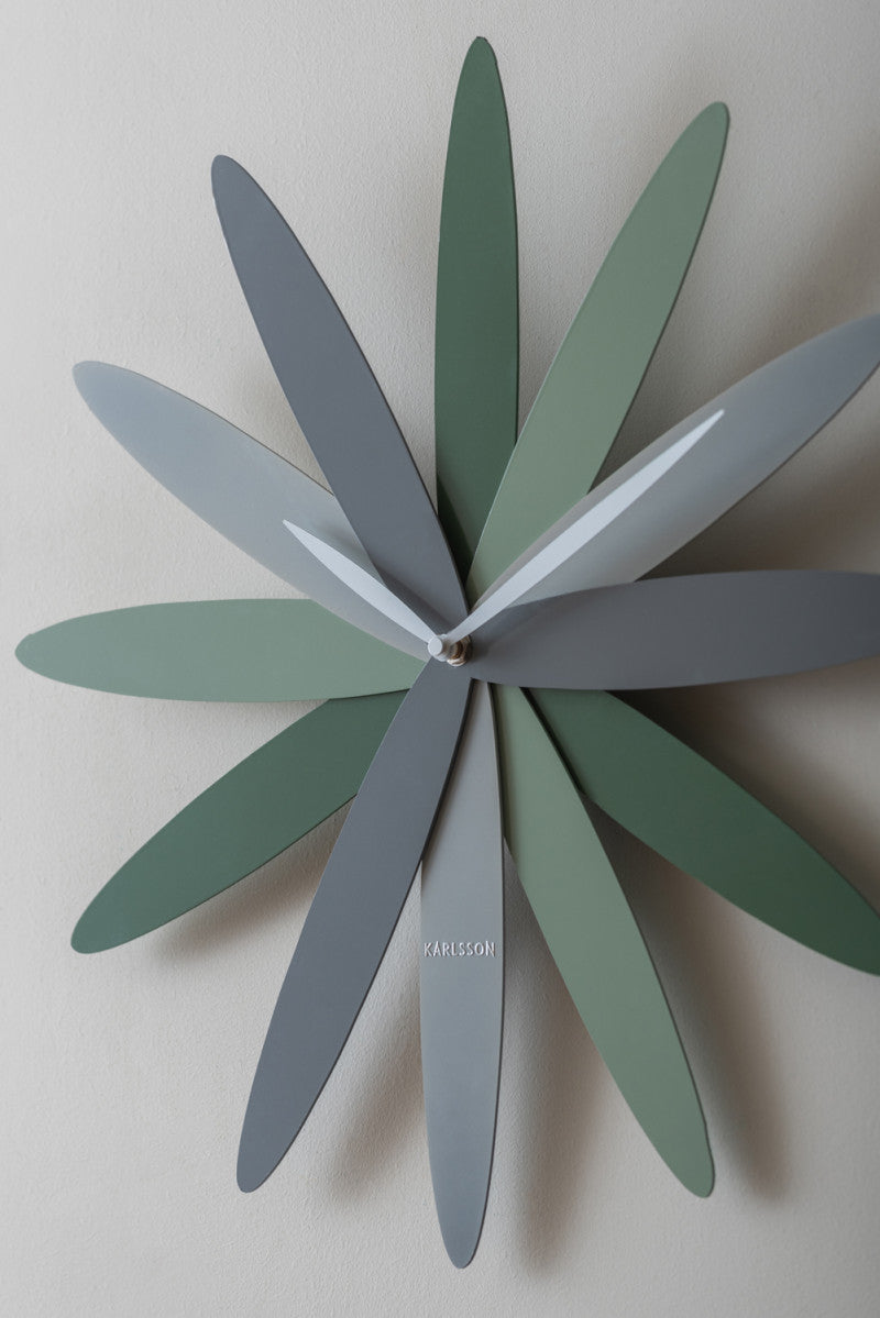 Bloom Wall Clock - Green