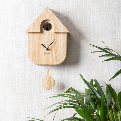 Modern Cuckoo Clock - Light Wood