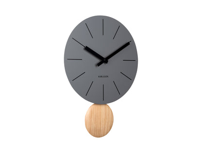 Arlo Pendulum Clock - Dark Grey
