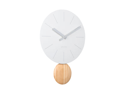 Arlo Pendulum Clock - White