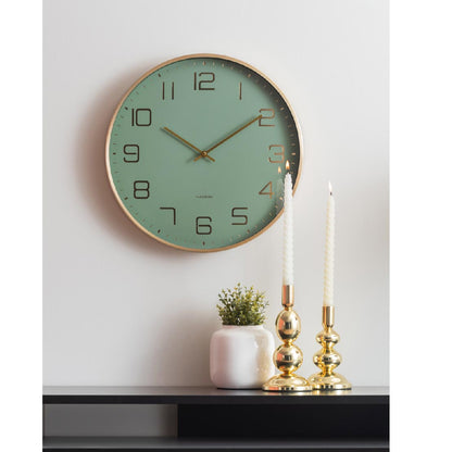 Elegance Glow Wall Clock - Jungle Green