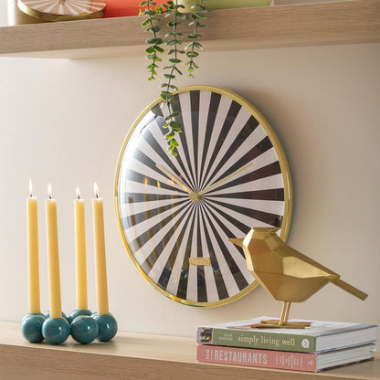 Candy Swirl Wall Clock - Black