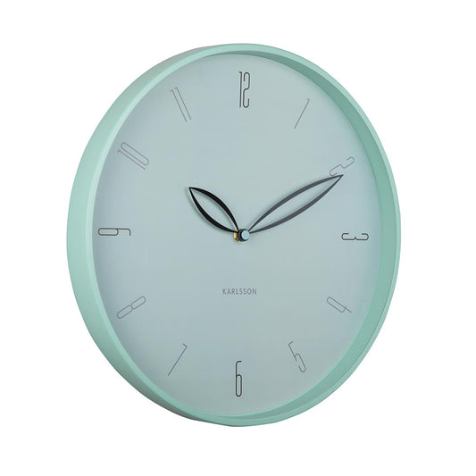 Petals Wall Clock - Misty Blue