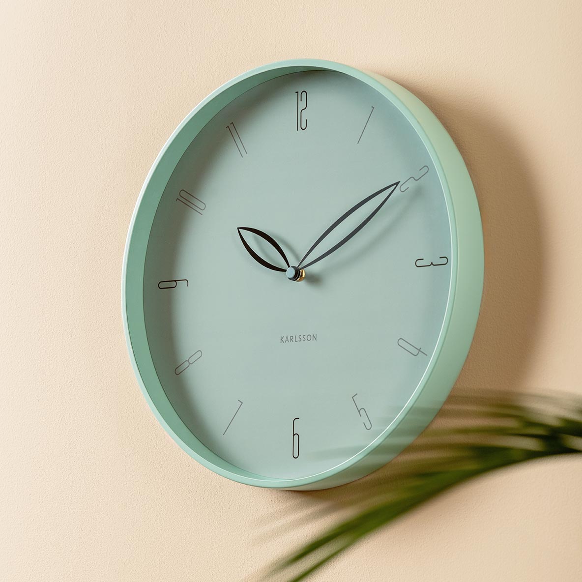 Petals Wall Clock - Misty Blue