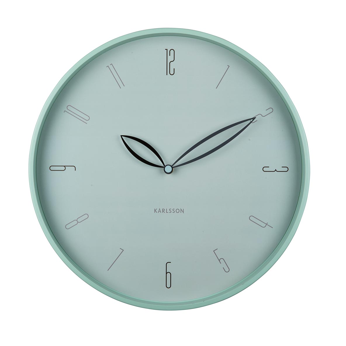 Petals Wall Clock - Misty Blue