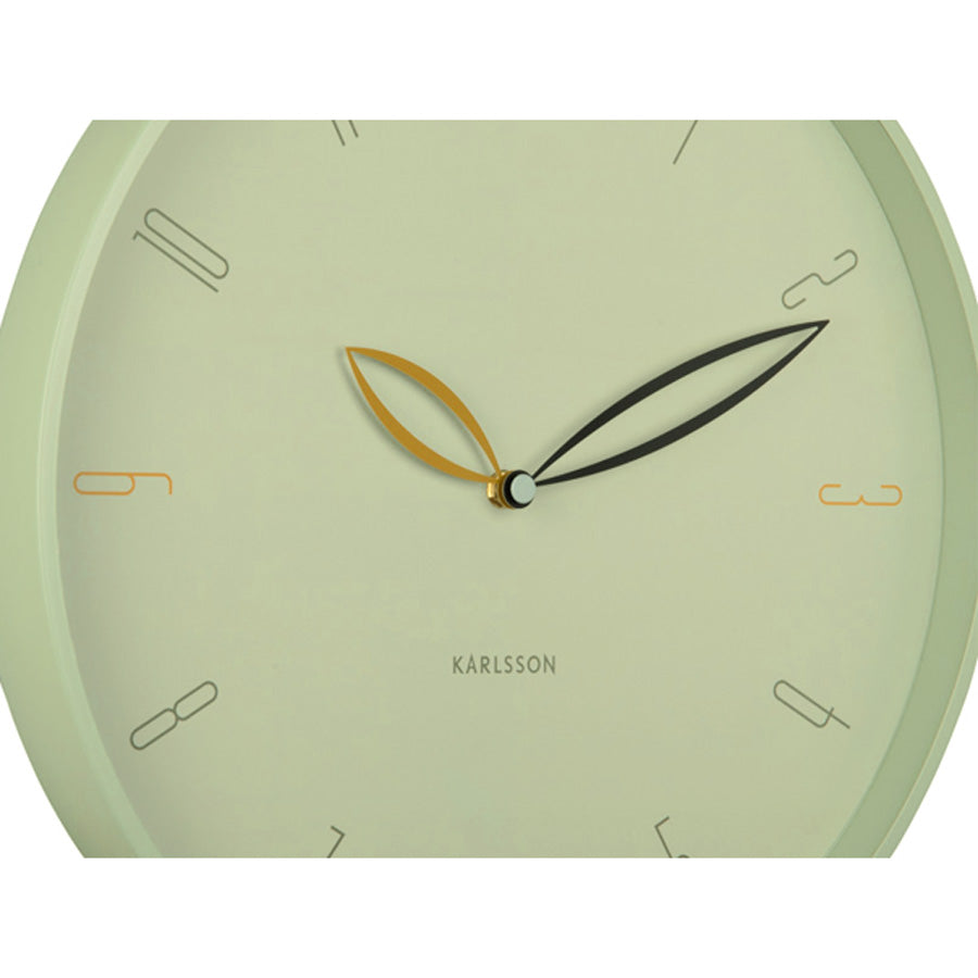 Petals Wall Clock - Grayed Jade