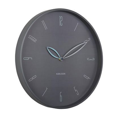 Petals Wall Clock - Dark Grey