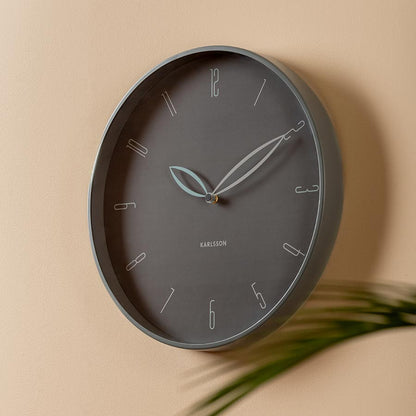 Petals Wall Clock - Dark Grey