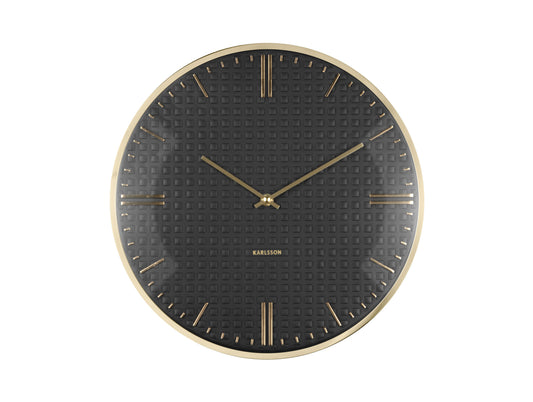 Riqueza Wall Clock - Black