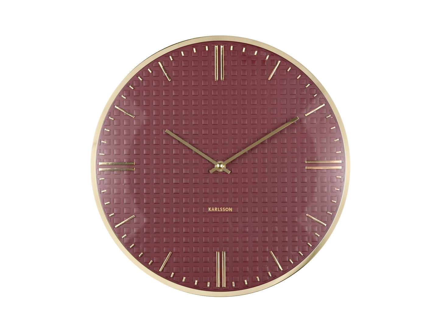 Riqueza Wall Clock - Burgundy Red [PRE-ORDER JULY]