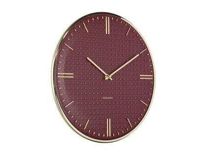 Riqueza Wall Clock - Burgundy Red [PRE-ORDER JULY]