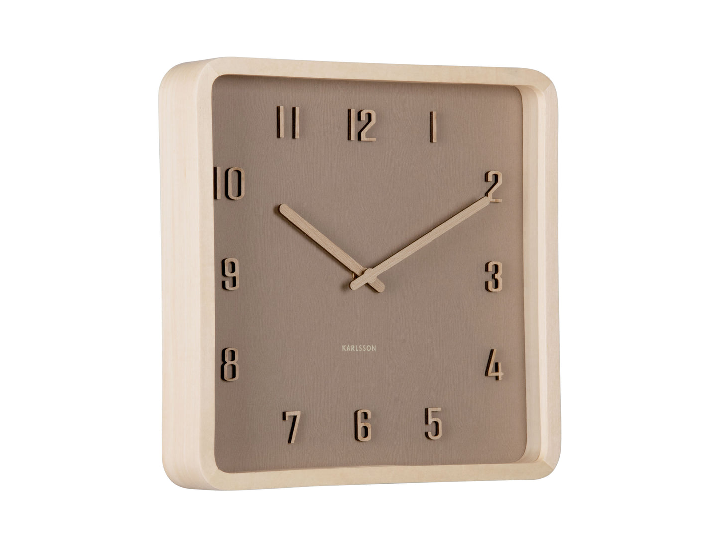 Nervadura Square Clock - Soft Brown [PRE-ORDER JULY]